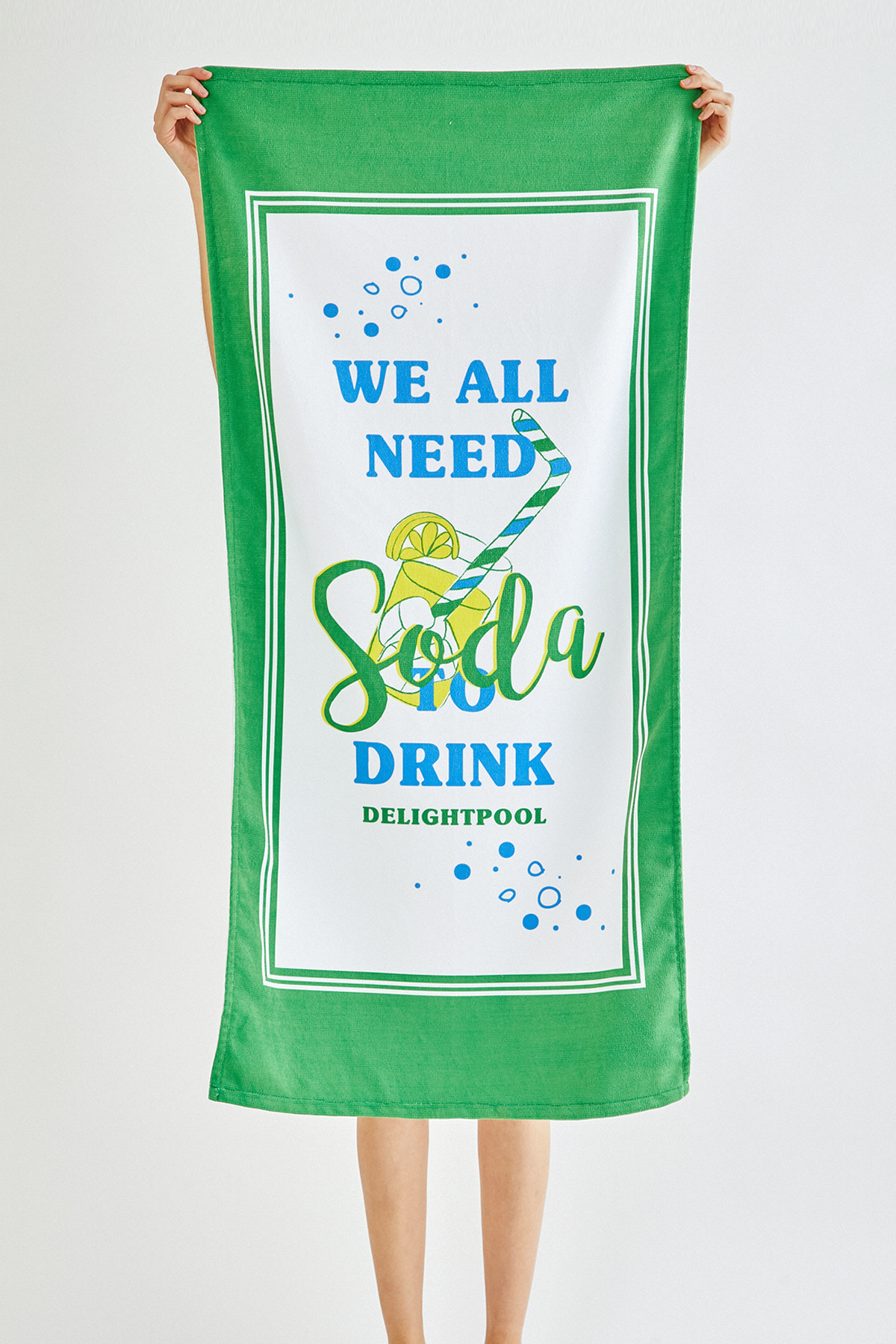 Drink Soda beach towel - Apple Soda